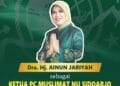 Dra. Hj. AINUN JARIYAH Terpilih Sebagai KETUA PC MUSLIMAT NU SIDOARJO, Warga NU Sidoarjo Banjiri Ucapan Selamat
