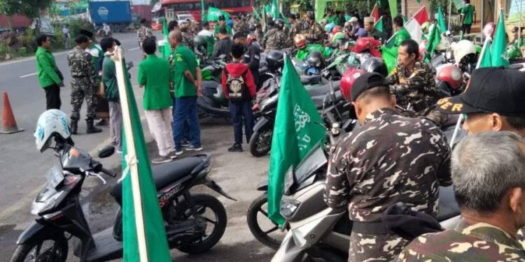 Menuju Harlah 1 Abad NU, Segenap Ansor Banser Sidoarjo Konvoi Sepeda Motor