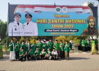 PAC GP Ansor Sidoarjo Kota Ikut Apel Hari Santri Bersama