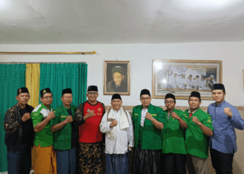 PAC GP Ansor Sidoarjo Kota Mohon Doa Restu dan Arahan Kyai Sholeh Qosim